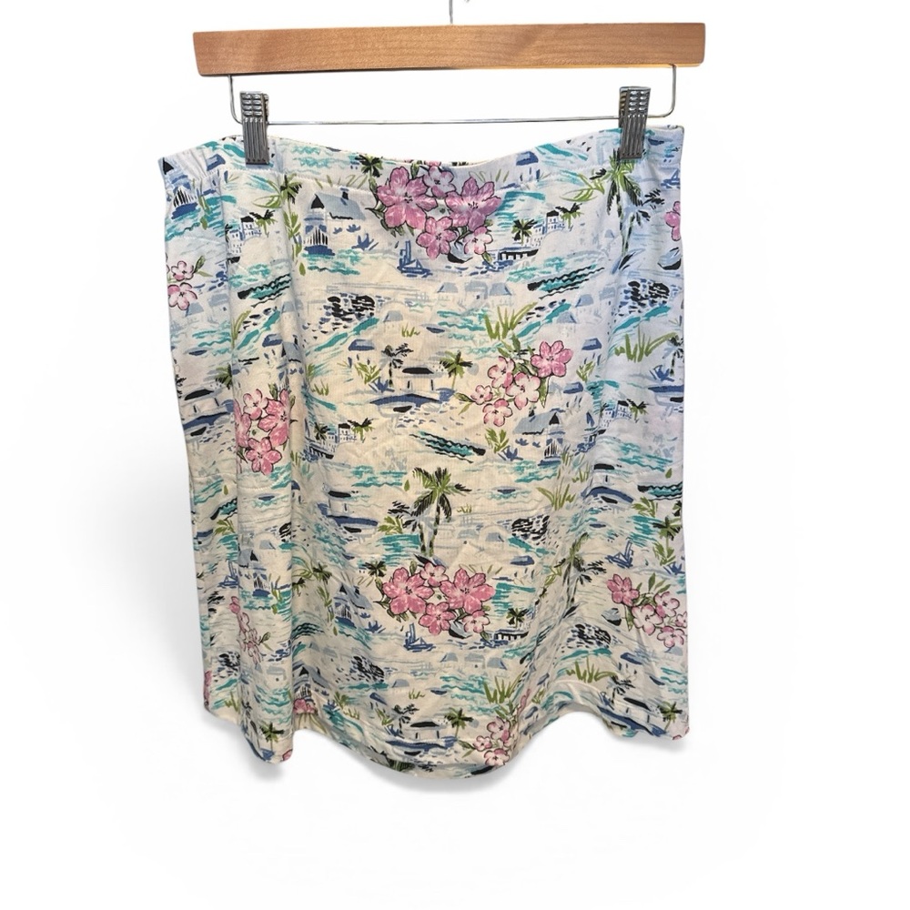 J Jill Tropical Print Skirt - Picture 2 of 4